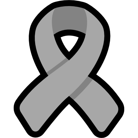 A light grey ribbon.